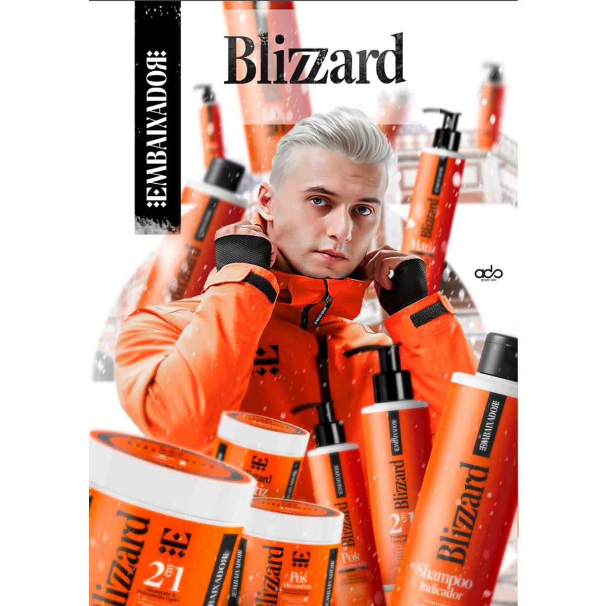 Água Oxigenada OX 20vol. Blizzard Embaixador 900ml